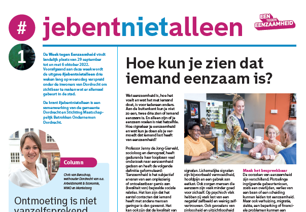 Krant Een tegen eenzaamheid